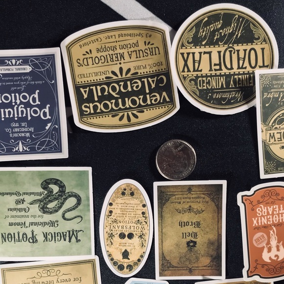 Venomous Calendula Sorceress Supreme Potion Bottle Label Sticker - Picture 5 of 7